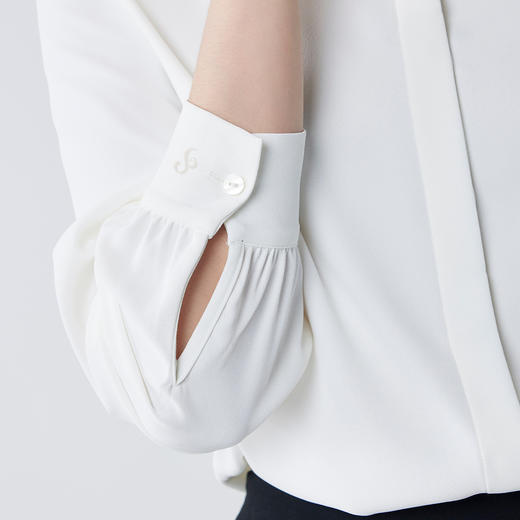 【优雅干练】罗蒙四季款女式长袖衬衫舒适轻盈清新百搭职业简约衬衫女 商品图5