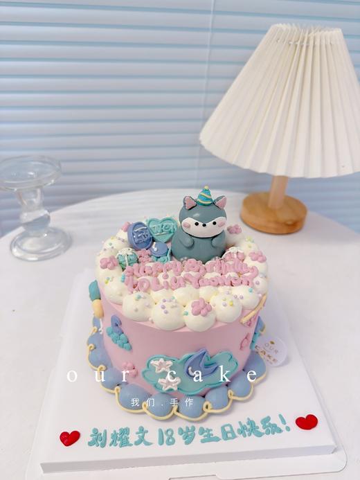 小动物复古卡通蛋糕（小动物可换）-低糖处理无添加 商品图0