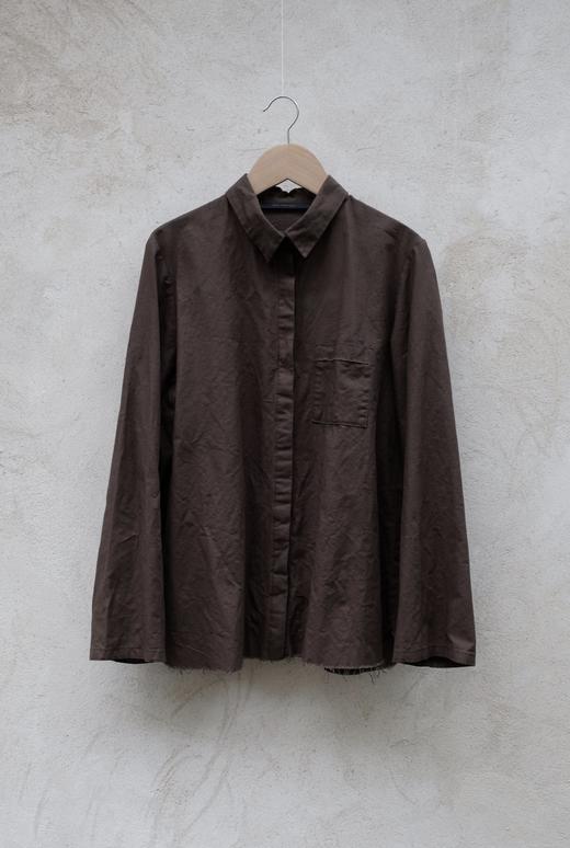 elsa esturgie 毛边下摆的长袖衬衫 商品图13