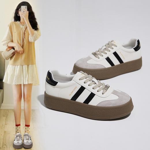 ZHR百搭板鞋运动鞋2023秋季新款女鞋子女百搭厚底鞋时尚鞋女复古休闲鞋女 商品图0