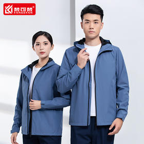 冲锋衣秋冬新款男士工装外套连帽休闲防风户外夹克工作服上衣