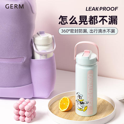 GERM迪士尼保温杯女生2023新款大容量316不锈钢运动便携吸管水壶 商品图4