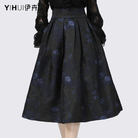 蓝色阔腿裤KD23916