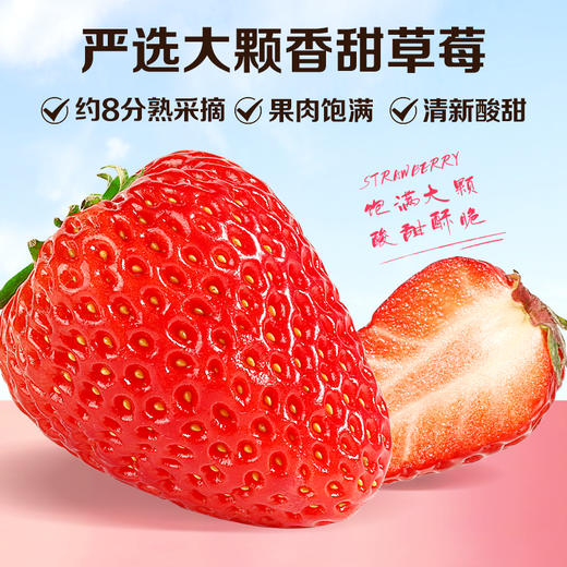【满299减210】百草味雪恋果冻干草莓 40g大颗草莓巧克力风味 商品图2