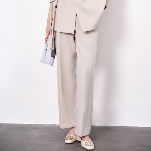 【上衣+裤子】罗蒙女式套装简约百搭得体大方职场通勤西装两件套女 商品图7