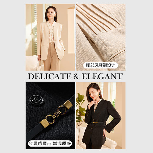 乔万尼秋冬新品修身小西装短外套ET3B717 商品图2