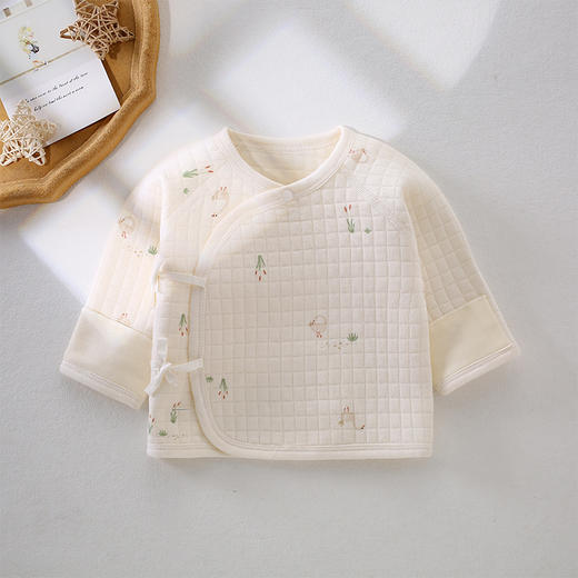 【柔软棉布，保暖透气！】初生儿半背衣秋冬和尚服上衣婴儿保暖男女宝宝新生儿衣服春秋冬款lm 商品图8