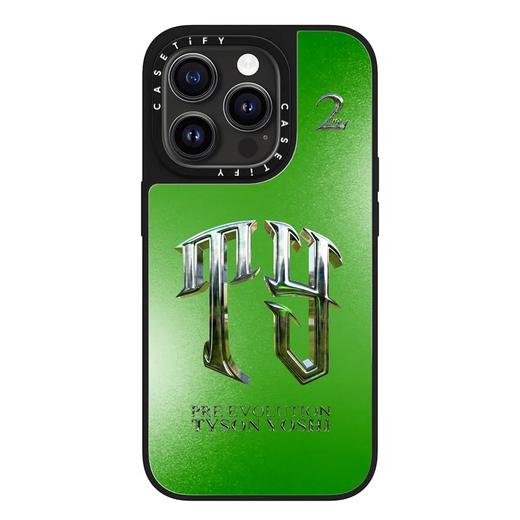 Pre Evolution logo - TY logo in Neon Green  MagSafe 兼容镜面手机壳 商品图1