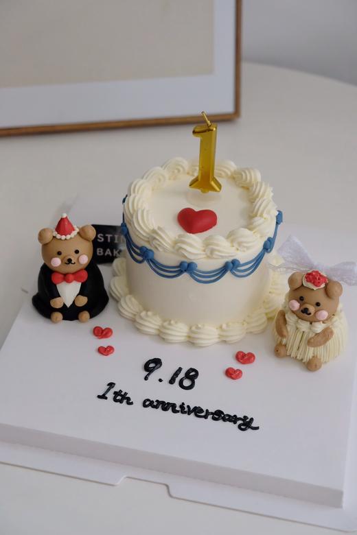 小熊情侣蛋糕 商品图0