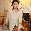 新中式复古风流苏盘扣开衫，V领衬衫上衣宽松外套OG- 9486 商品缩略图0