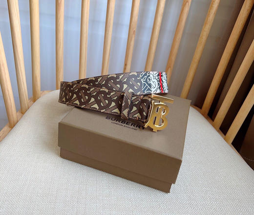 秋冬特惠💰350 Burberrry 巴宝莉 男士腰带 TB专属标识图案 商品图1