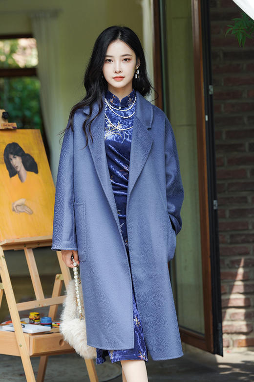 逸红颜明月优选#风倾#『一件可以穿十年的经典大衣』100S高细支澳洲羊毛双面呢大衣 商品图8