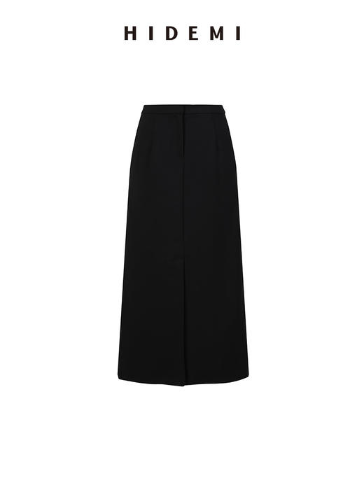 HIDEMI 精纺羊毛开衩半身裙半身长裙 商品图4