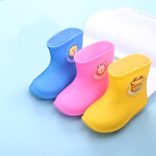 时尚儿童卡通雨靴小孩水鞋防滑胶鞋男女童宝宝加绒雨鞋 商品图6