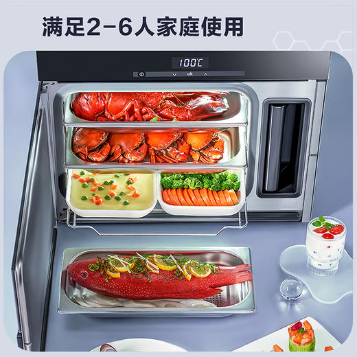 【领券】格兰仕电蒸炉家用蒸箱 22升多功能蒸汽炉 营养蒸DZ22T-P50 商品图2