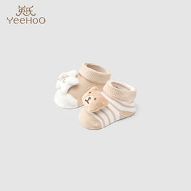 英氏儿童袜子2023新款宝宝可爱抗菌柔软亲肤棉袜YIWCJ0P210A YIWCJ0P211A