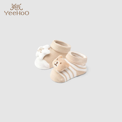 英氏儿童袜子2023新款宝宝可爱抗菌柔软亲肤棉袜YIWCJ0P210A YIWCJ0P211A 商品图0