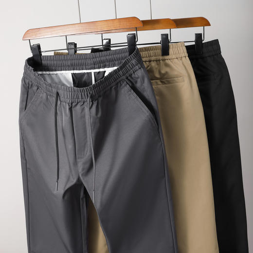 新款日系男士垂感休闲裤宽松直筒裤商务休闲切换自如 商品图0