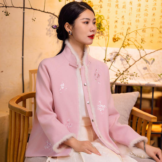 中国风改良款茶服，民族风刺绣宽松短款小外套OG-9490 商品图0