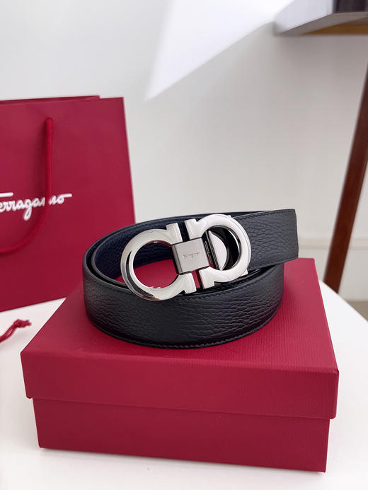 秋冬特惠💰320 菲拉格慕 男士腰带 带身宽度3.5cm 
皮料：意大利双色荔枝纹头层牛皮 商品图0