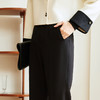 玳莎冬季新款黑色休闲烟管裤女高腰显瘦垂感通勤直筒西装裤  DC36308 商品缩略图2