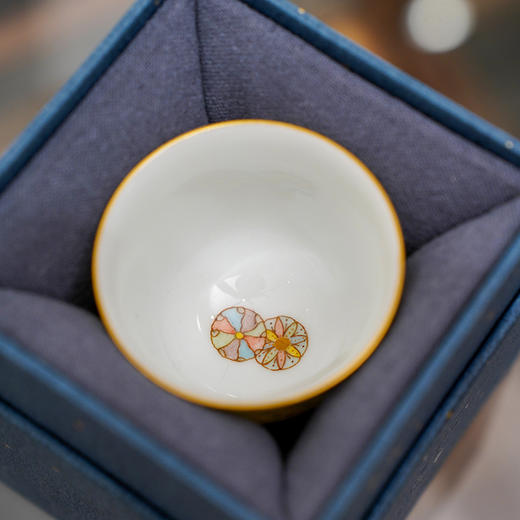 自慢堂 清风杯 皮球花 陶瓷茶杯高档个人专用功夫茶杯品茗杯 商品图6