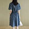 裁缝学苑AX71花边领裙子插肩松紧腰短袖连衣裙纸样女装衣服样板图 商品缩略图3
