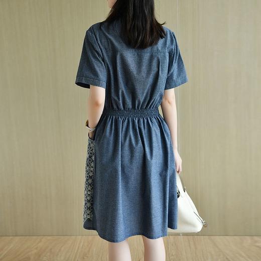 裁缝学苑AX71花边领裙子插肩松紧腰短袖连衣裙纸样女装衣服样板图 商品图3