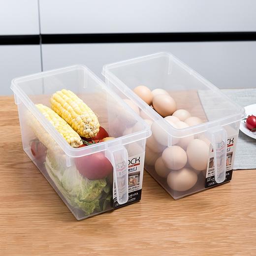 日本进口冰箱收纳盒套装食品级保鲜大号厨房水果蔬菜带手柄储物盒【不支持补差，非质量问题不退不换】S 商品图3
