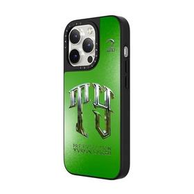 Pre Evolution logo - TY logo in Neon Green  MagSafe 兼容镜面手机壳