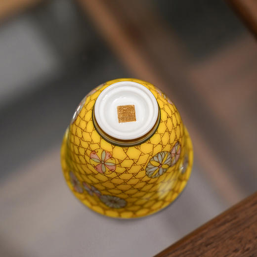 自慢堂 清风杯 皮球花 陶瓷茶杯高档个人专用功夫茶杯品茗杯 商品图5