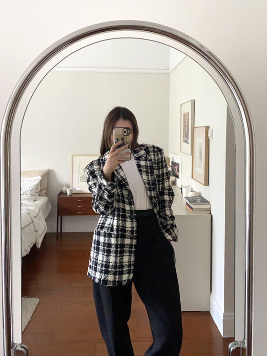 my black and white check jacket 商品图8