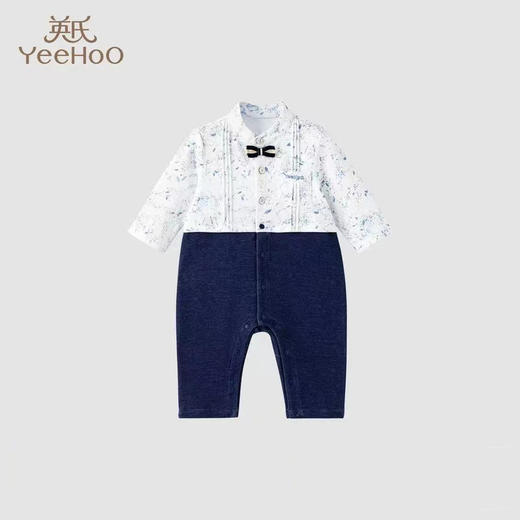 英氏-童衣类（秋）G3英针长蛤仿牛仔蓝59CM 商品图0