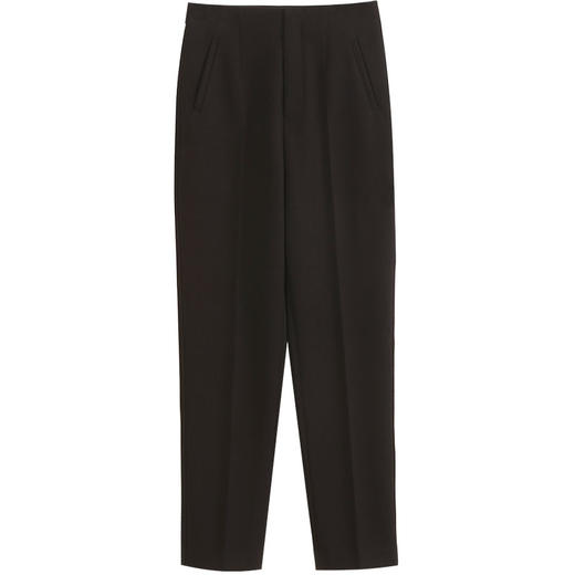 玳莎冬季新款黑色休闲烟管裤女高腰显瘦垂感通勤直筒西装裤  DC36308 商品图4