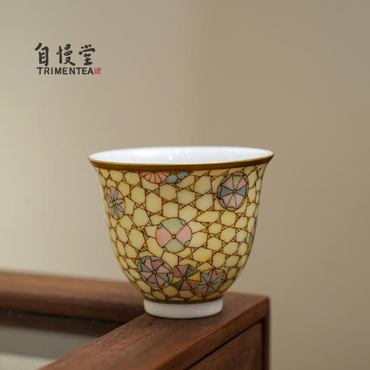 自慢堂 清风杯 皮球花 陶瓷茶杯高档个人专用功夫茶杯品茗杯 商品图3