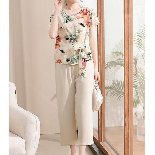 裁缝学苑AX90新款中老年妈妈短袖小衫纸样阔腿裤子套装打版裁剪板 商品图3