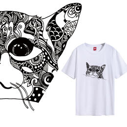 【路上海】原创T恤No.234 好奇猫