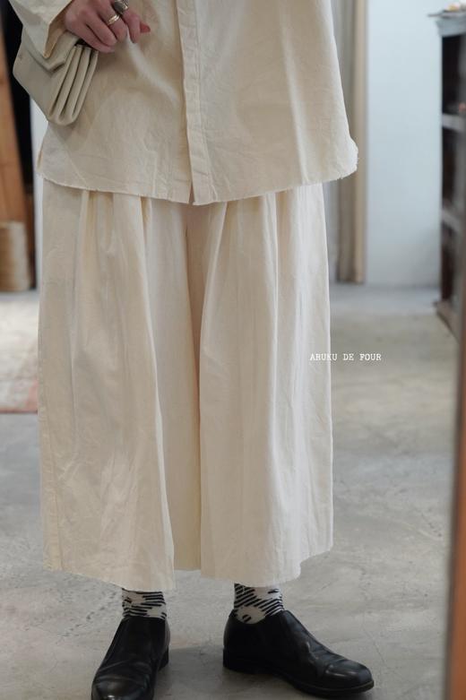 elsa esturgie 百慕大休闲裤带褶皱设计 商品图0