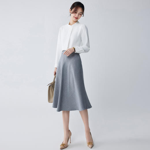 【精致简约】罗蒙四季款女式长袖衬衫商务通勤百搭清新衬衫衬衣女 商品图3