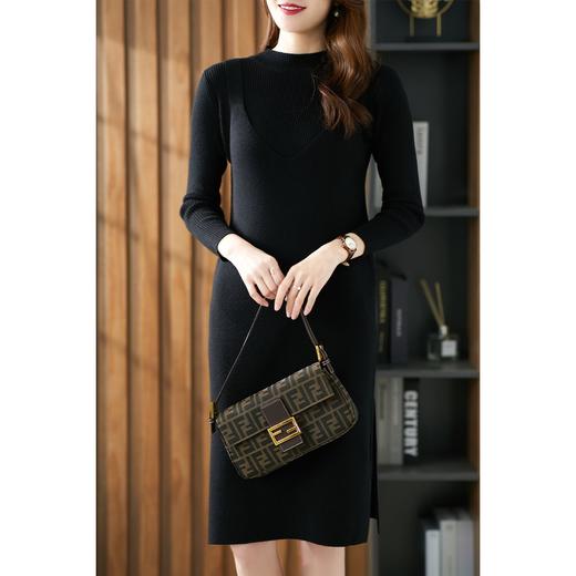 【现货7天】套装2023春季针织连衣裙女韩版时尚女士羊毛衫内搭修身打底 商品图2