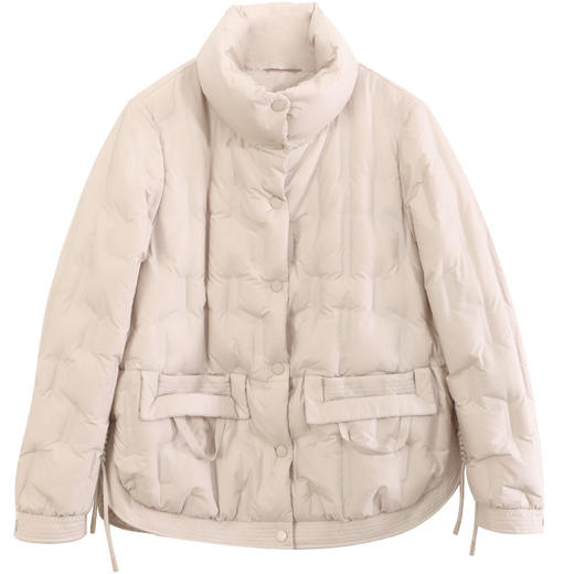 玳莎冬季时尚立领羽绒服女纯色简约压胶直冲保暖外套  DD41301 商品图4