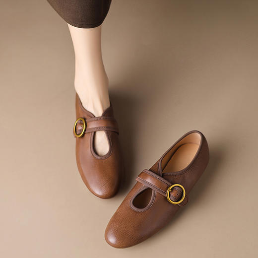 复古原宿风，平底奶奶鞋单鞋RGZ-3511 商品图5