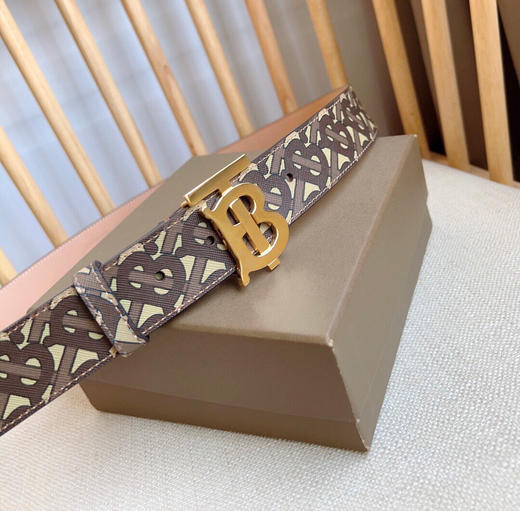 秋冬特惠💰350 Burberrry 巴宝莉 男士腰带 TB专属标识图案 商品图6