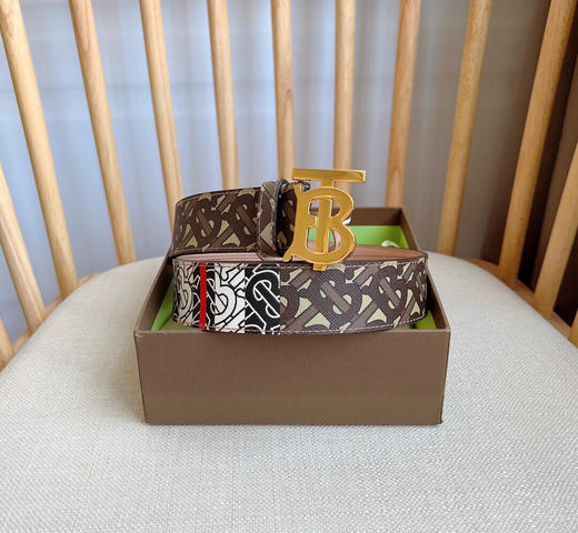 秋冬特惠💰350 Burberrry 巴宝莉 男士腰带 TB专属标识图案 商品图4