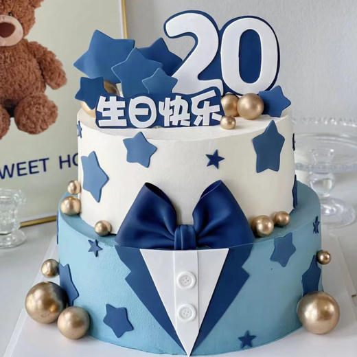 双层生日蛋糕（12+10寸） 商品图0