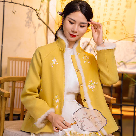 中国风改良款茶服，民族风刺绣宽松短款小外套OG-9490 商品图1