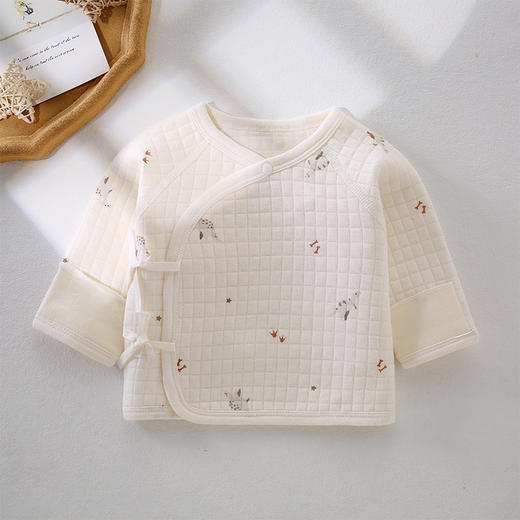 【柔软棉布，保暖透气！】初生儿半背衣秋冬和尚服上衣婴儿保暖男女宝宝新生儿衣服春秋冬款lm 商品图2