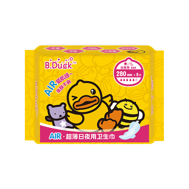 艾丁香超薄日夜用卫生巾280mm