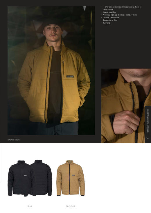 L1 23-24 【DYER】 MENS INSULATE JACKET  BLACK  M 商品图2