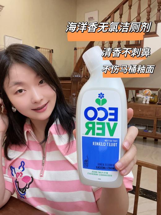 来自比利时环保型洗涤系列Ecover——【海洋香型洁厕剂】植物无氯马桶清洁剂，植物成分，不含石化成分，除便渍/除臭/除水垢三合一，洁厕同时保护釉质表面不被伤害，海洋清香去除卫生间异味 商品图0